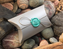 Load image into Gallery viewer, Natural Walnut Wood and Abalone Shell Earrings