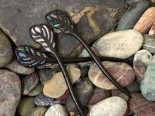 Load image into Gallery viewer, Wooden Hair Stick with Abalone
